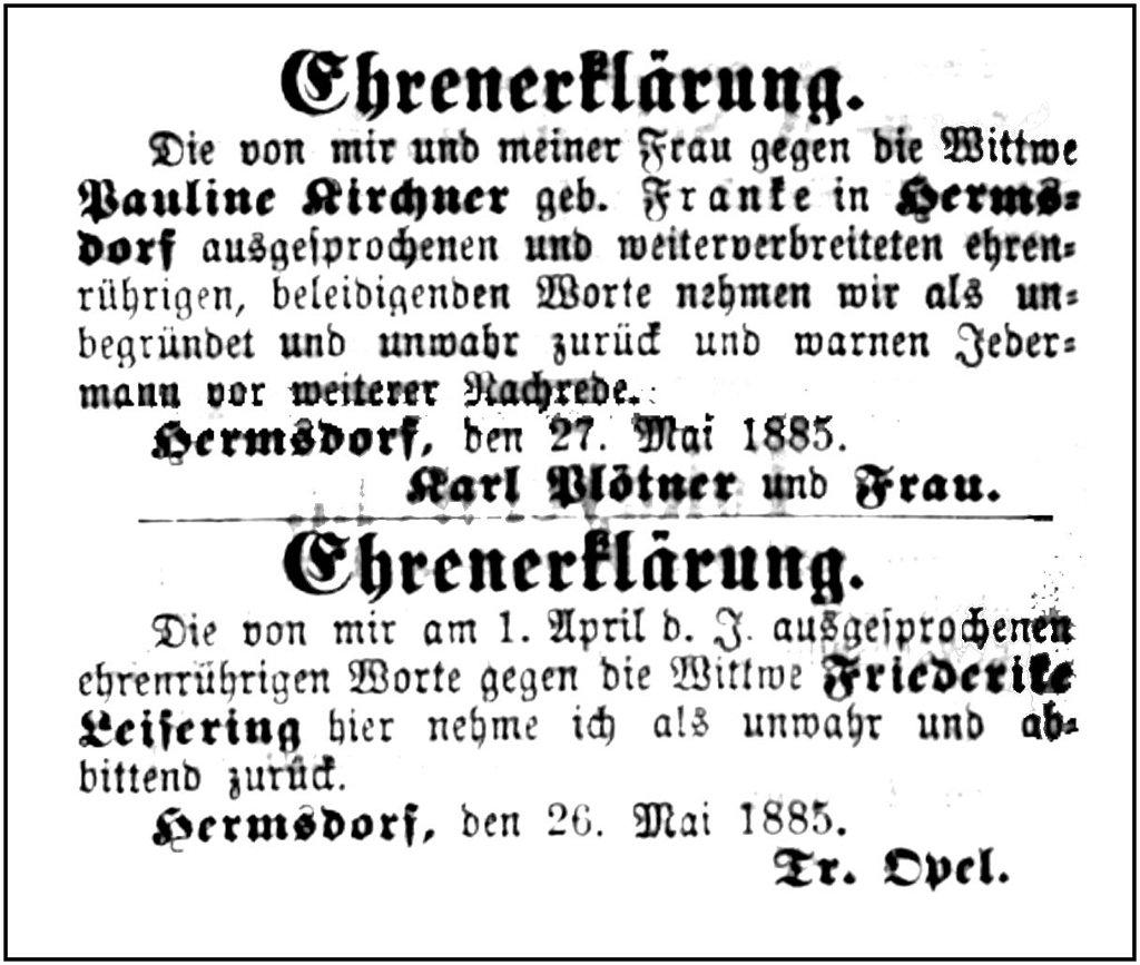 1885-05-27 Hdf Ehrenerklaerungen
